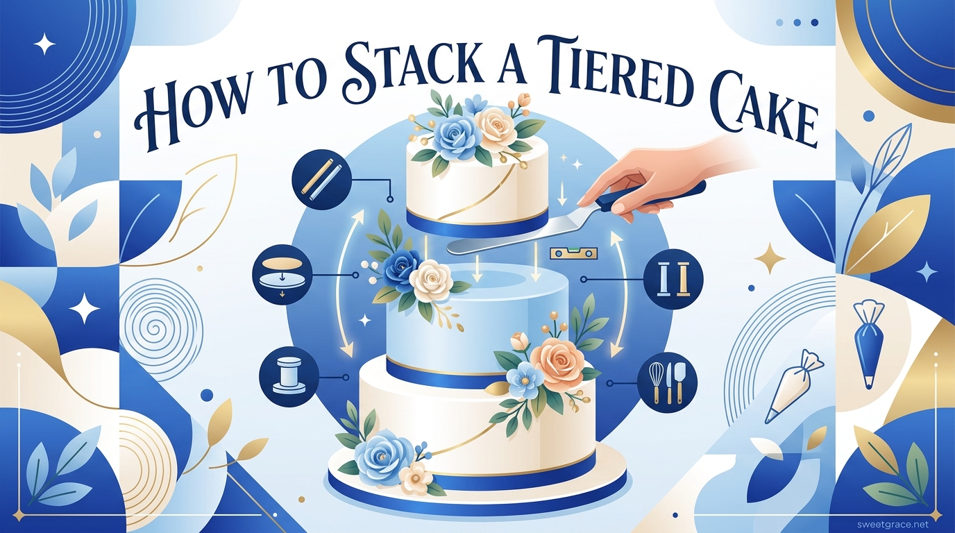 How to Stack a Tiered Cake